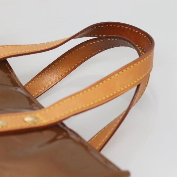 LOUIS VUITTON Monogram Vernis Reade PM Hand Bag Bronze - Picture 8 of 15
